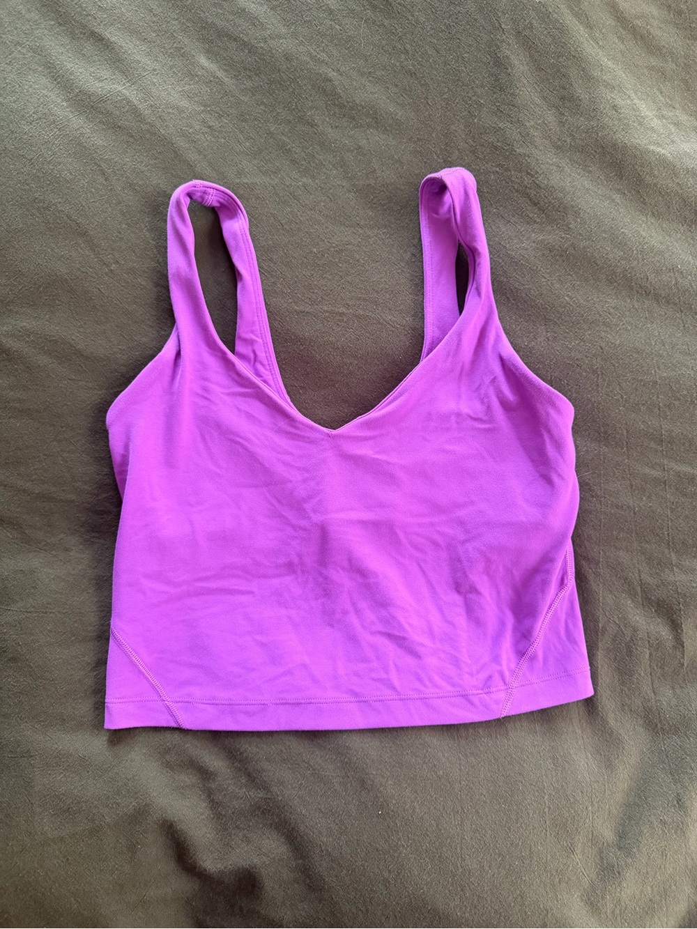 Lululemon Align Purple Scoop Neck Crop Tank